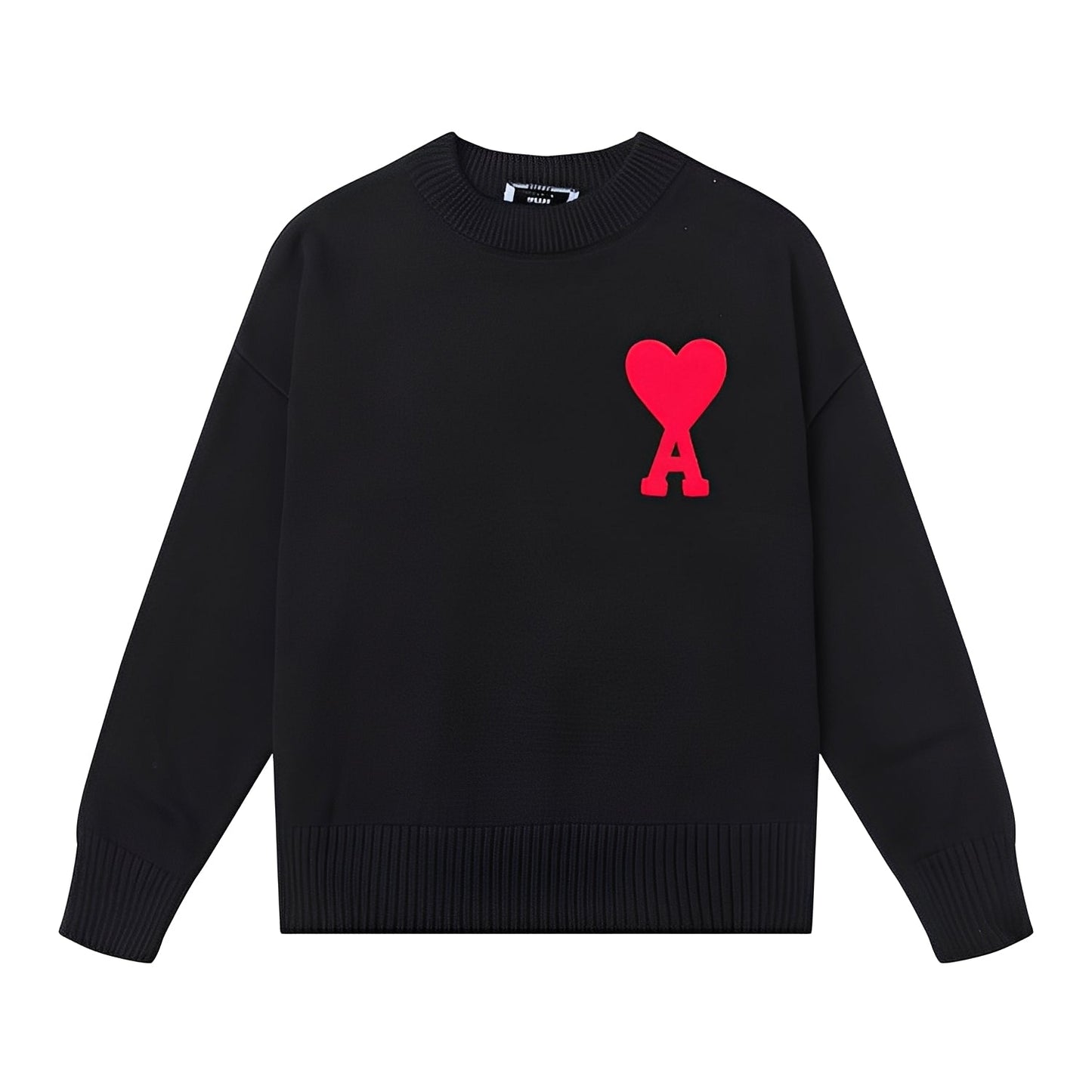 Amour - Unisex sweter dzianinowy z sercem