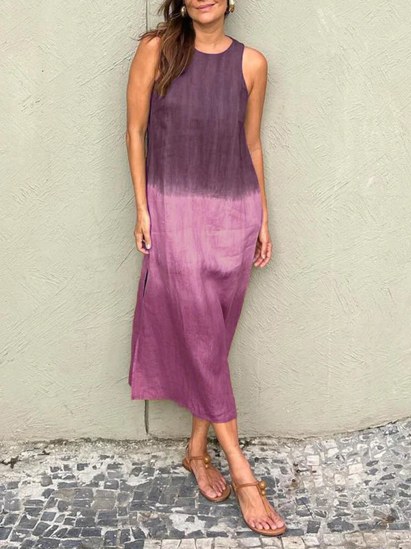 Inez – Letnia sukienka maxi w stylu ombre