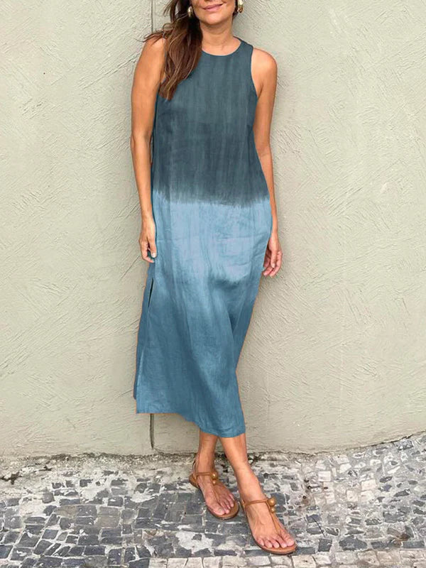 Inez – Letnia sukienka maxi w stylu ombre