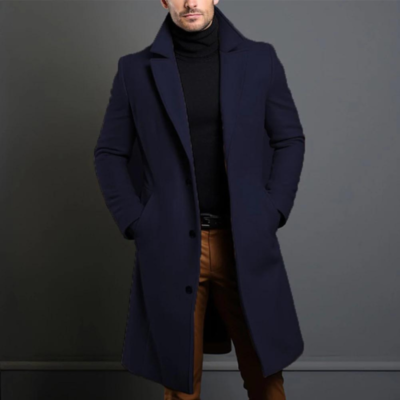 Mateusz – Men's wool coat with a classic cut