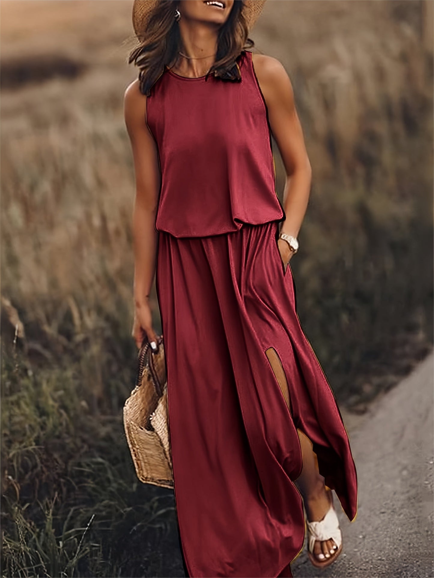 Clara – Boho maxi dress made of modal in a stylish design