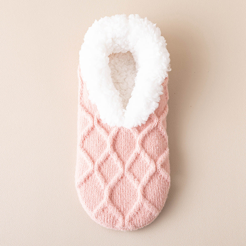 Ruby – Sherpa-Lined Knit Slipper Socks