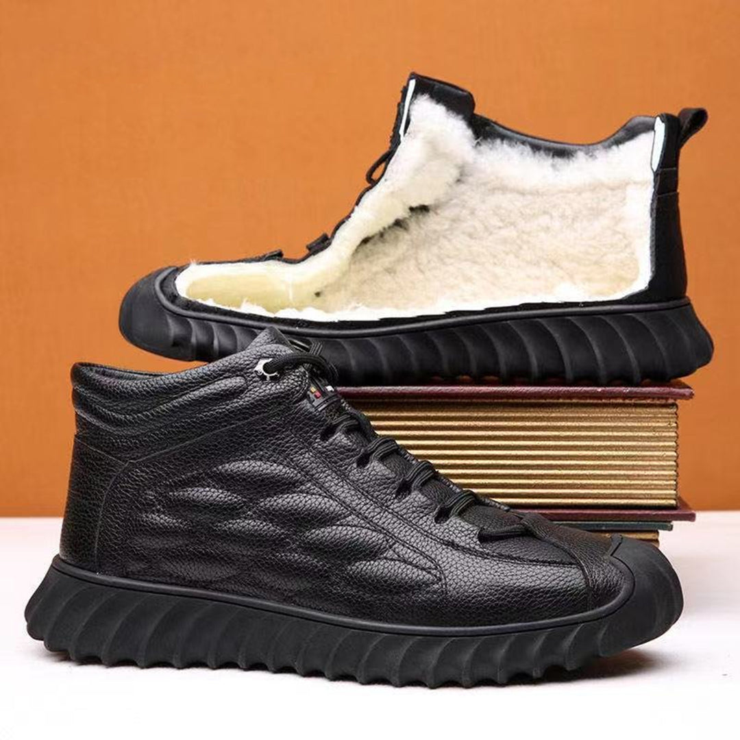 Kamil – Insulated Leather Winter Sneakers