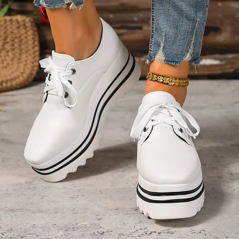 Laura – Platform Lace-Up Casual Shoes Womens