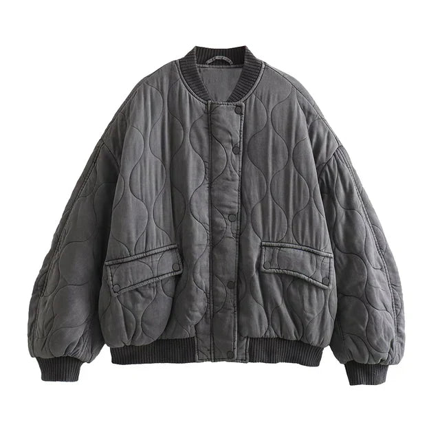 Pluen | Locker sitzende Szarye Bomberjacke