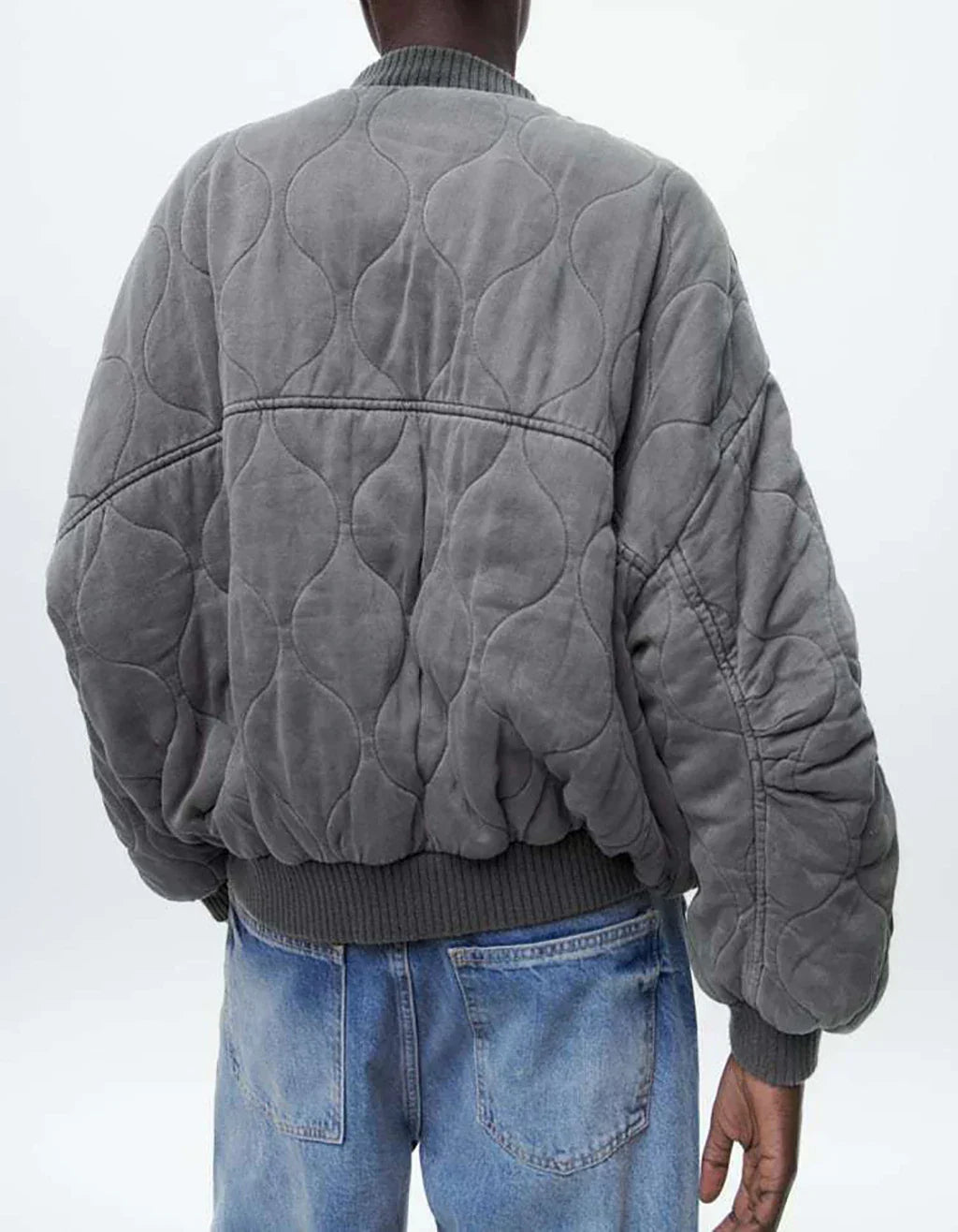 Pluen | Locker sitzende Szarye Bomberjacke
