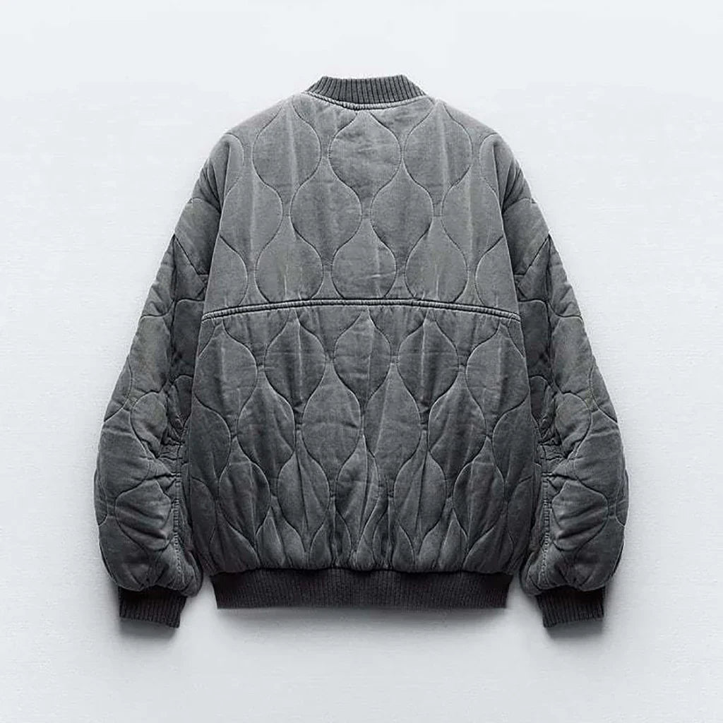 Pluen | Locker sitzende Szarye Bomberjacke