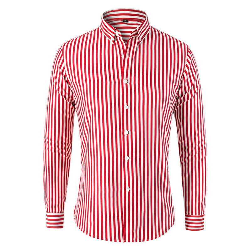 Oliver – Pinstripe Long Sleeve Shirt for Men