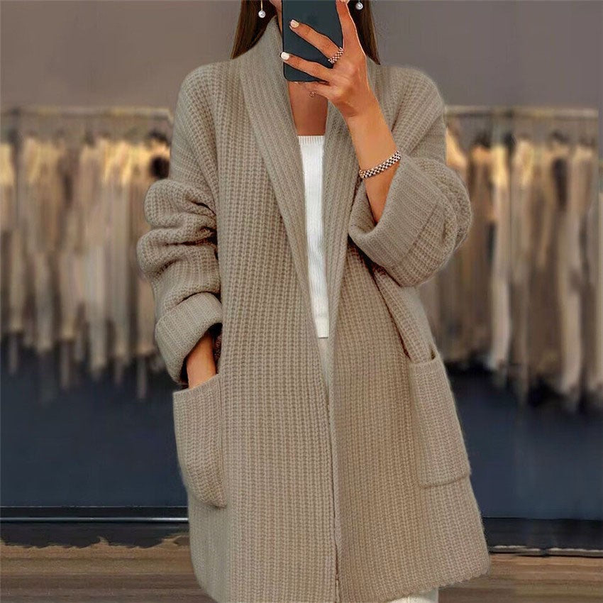Sofia - Kardigan damski oversize dzianinowy elegancki i wygodny