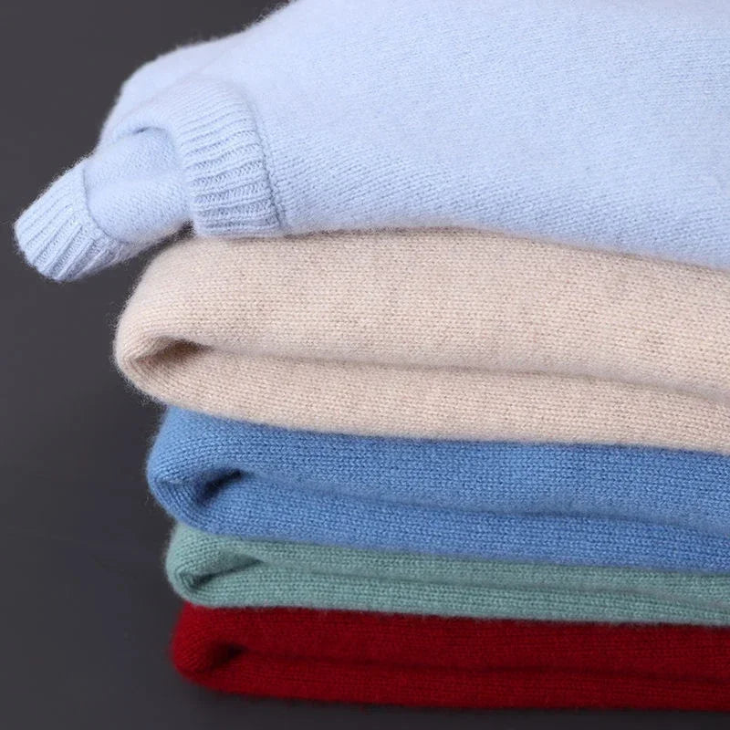 Ethan – Męski sweter beżowy z okrągłym dekoltem