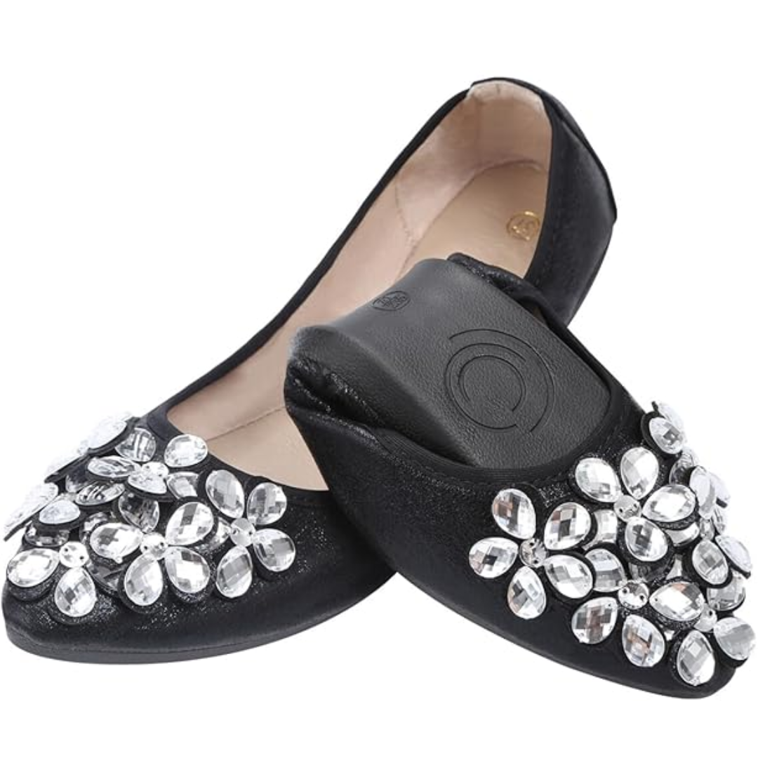 Anna – Eleganckie baleriny z ozdobami