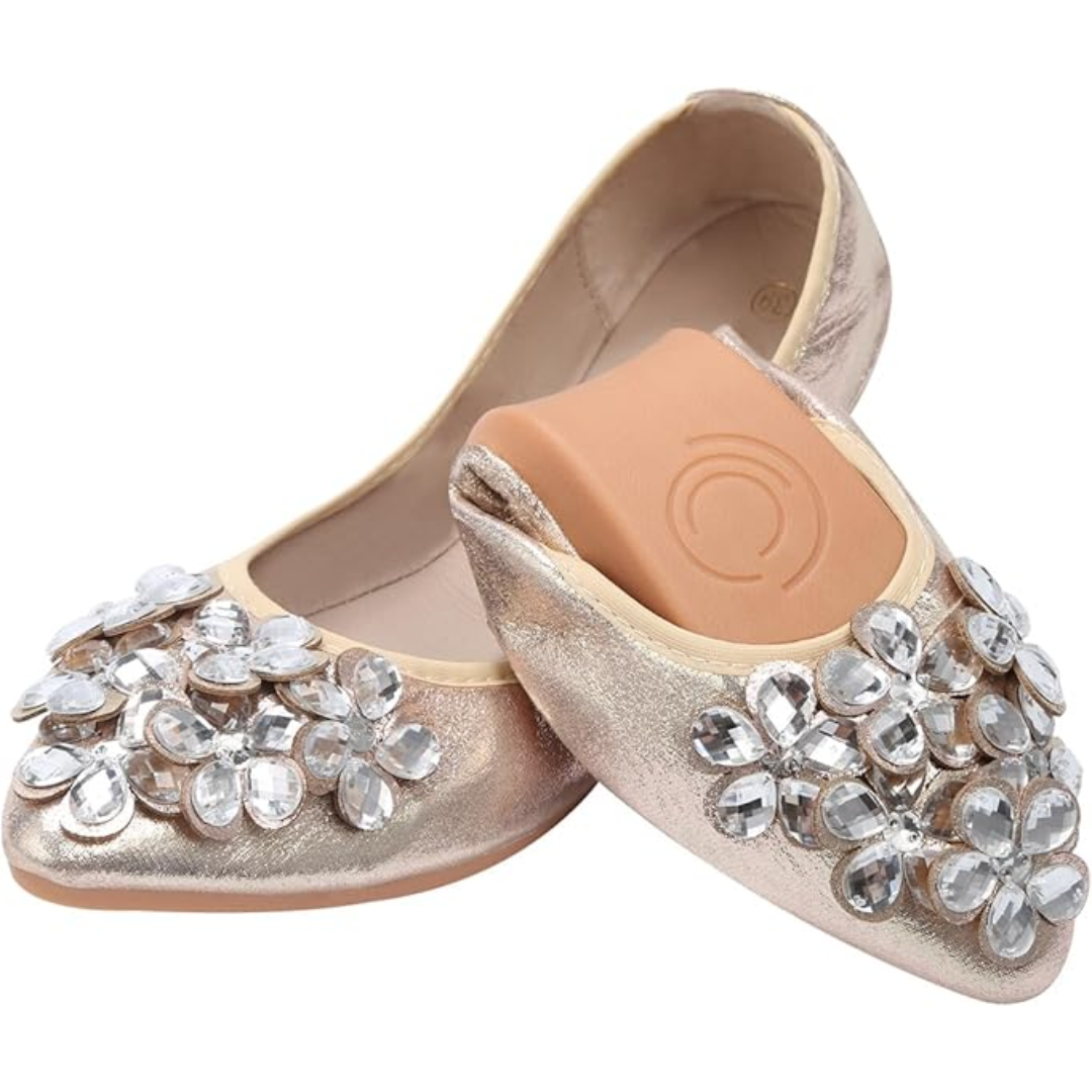 Anna – Eleganckie baleriny z ozdobami