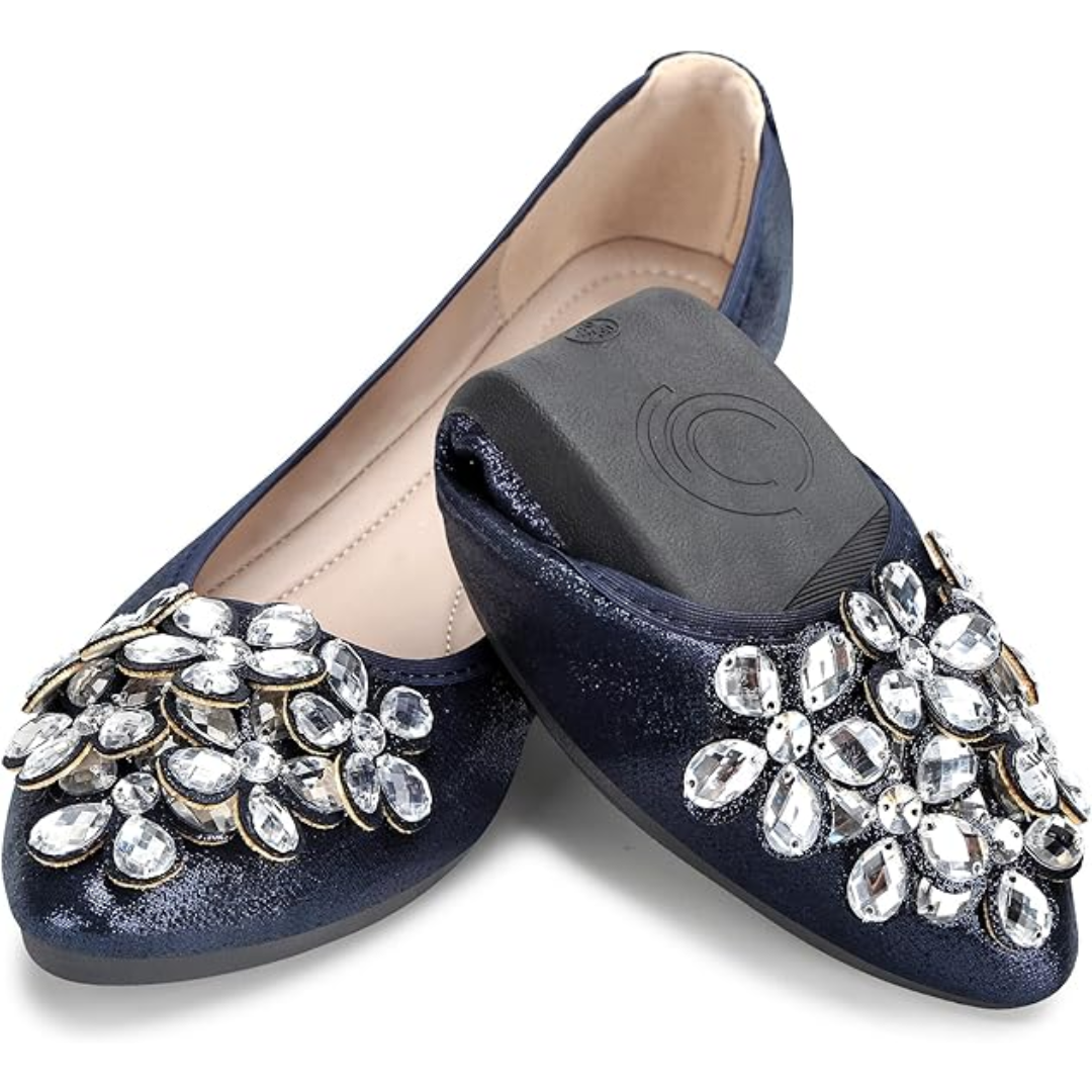 Anna – Eleganckie baleriny z ozdobami
