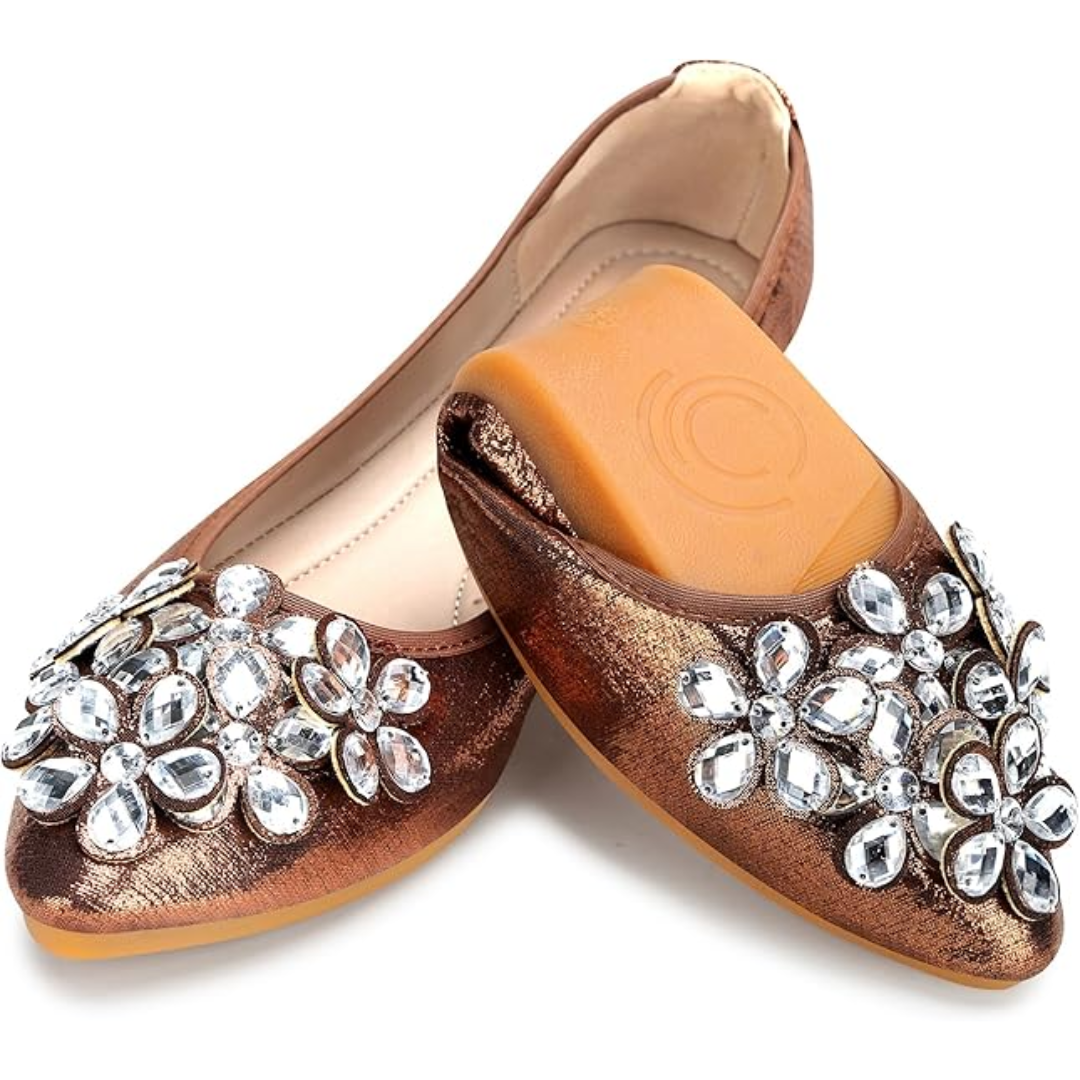 Anna – Eleganckie baleriny z ozdobami