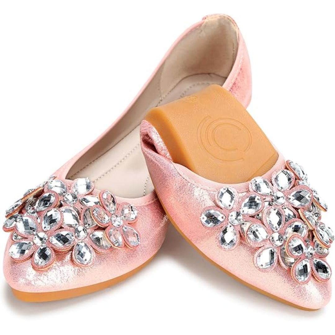 Anna – Eleganckie baleriny z ozdobami