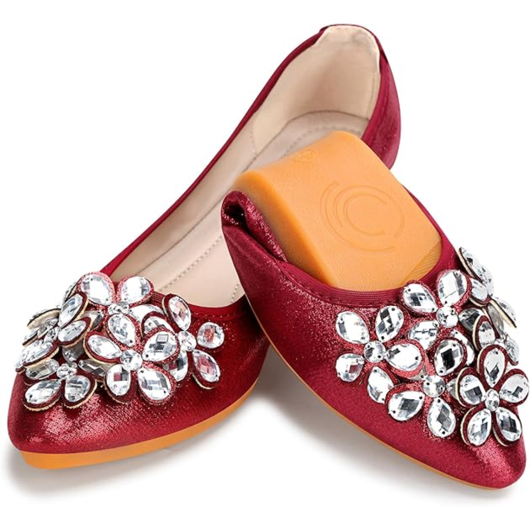 Anna – Eleganckie baleriny z ozdobami
