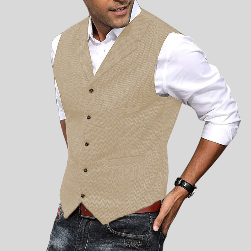 Álvaro – Tailored Button-Front Men’s Waistcoat