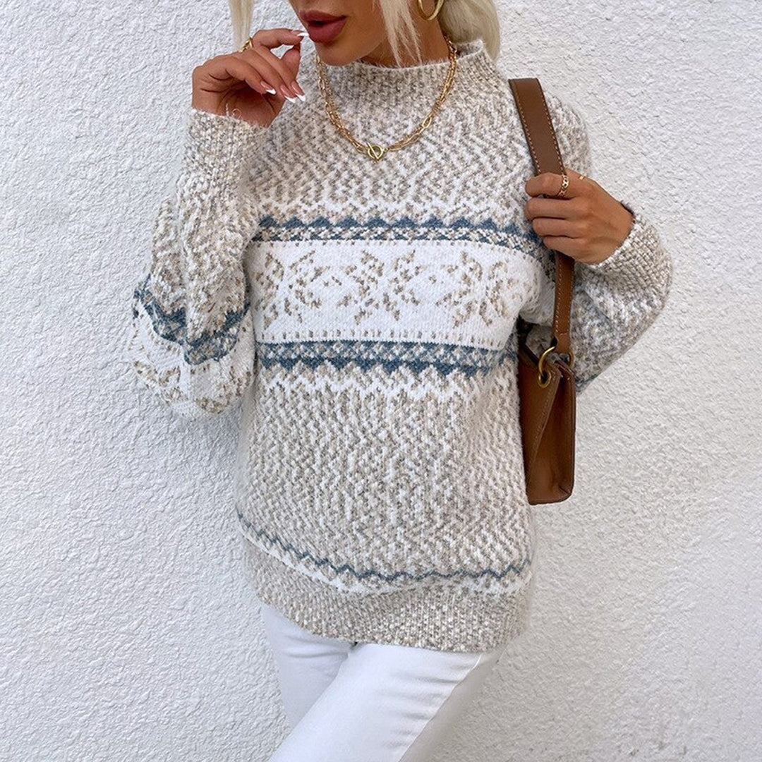 Ashe – Zimowy sweter z nordyckim wzorem