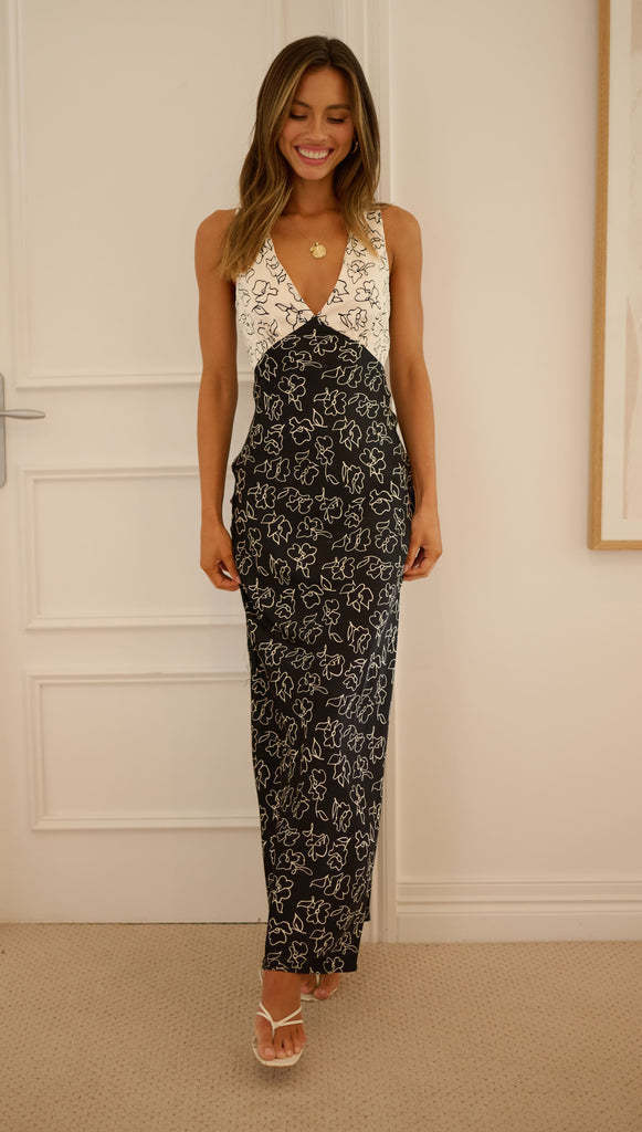 Kalina – Letnia sukienka maxi w kwiaty