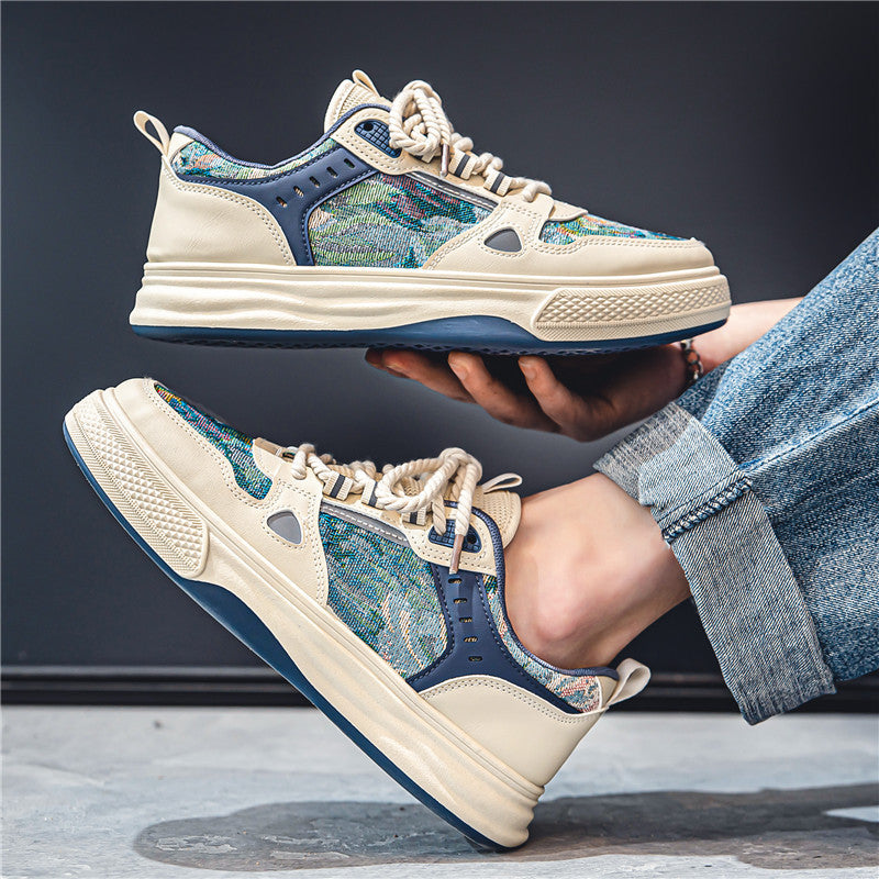 Dario – Męskie sneakersy z kolorowymi wstawkami