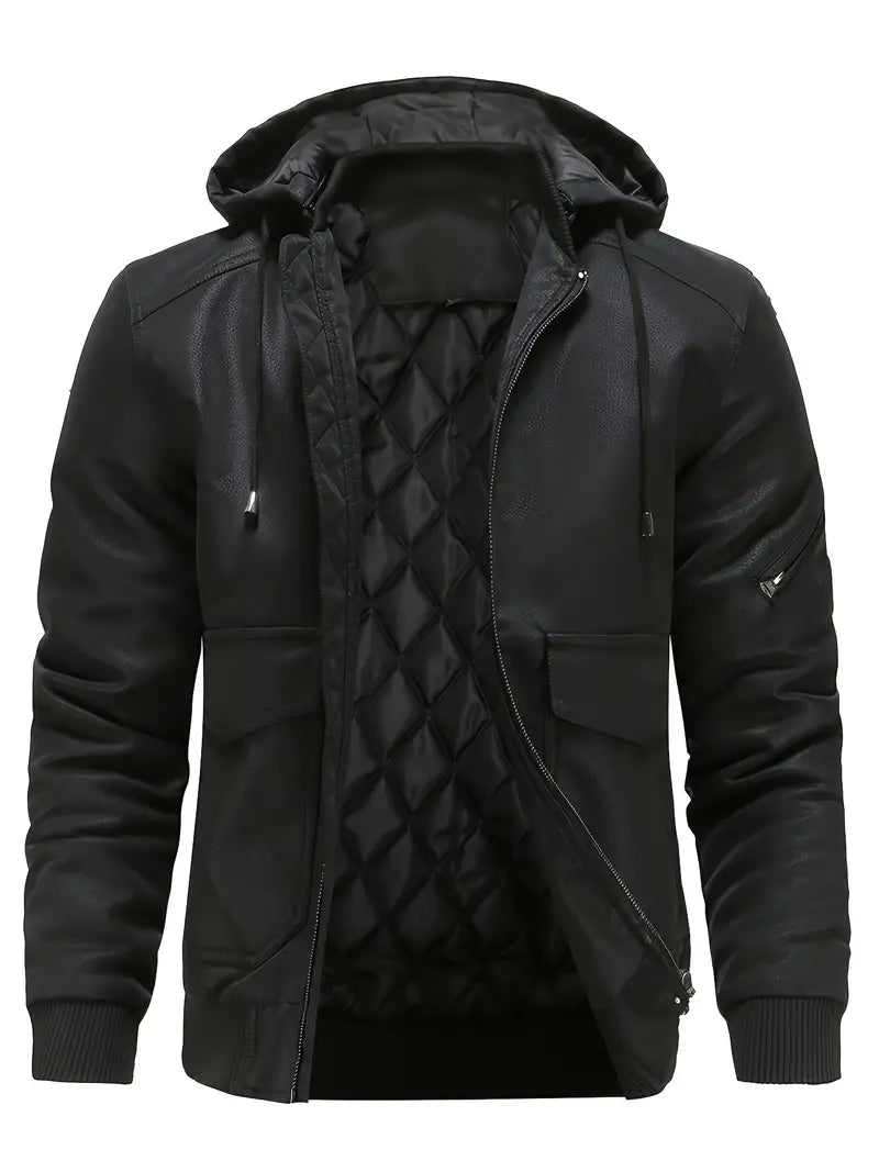 Jonas – Men’s Quilted Hooded Utility Jacket
