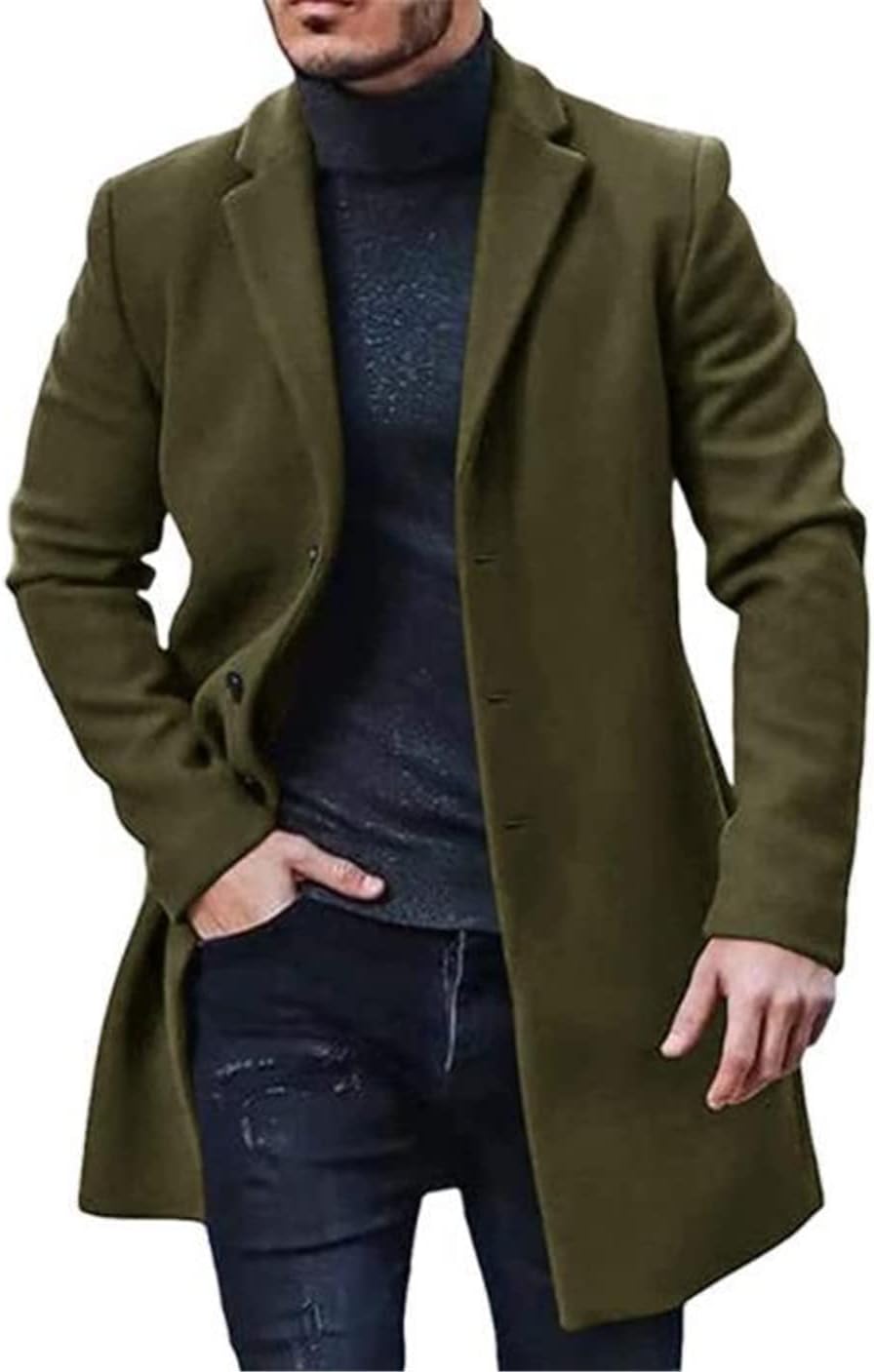 Daniel – Tailored Wool-Blend Overcoat for Men