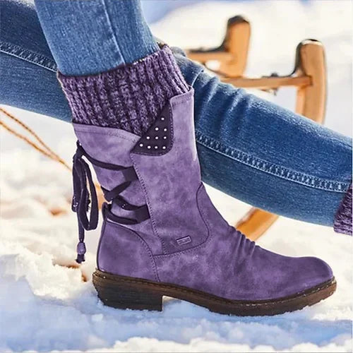 Nora – Cozy Buckle Ankle Boots for Women