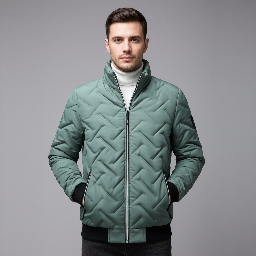 Cole – Quilted Stand-Collar Winter Jacket for Men