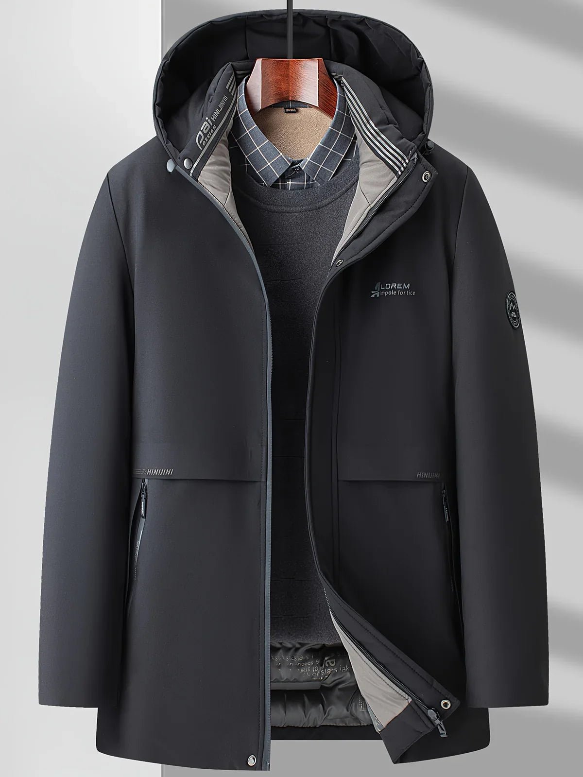 Daniel – Hooded Insulated Tech Coat for Men