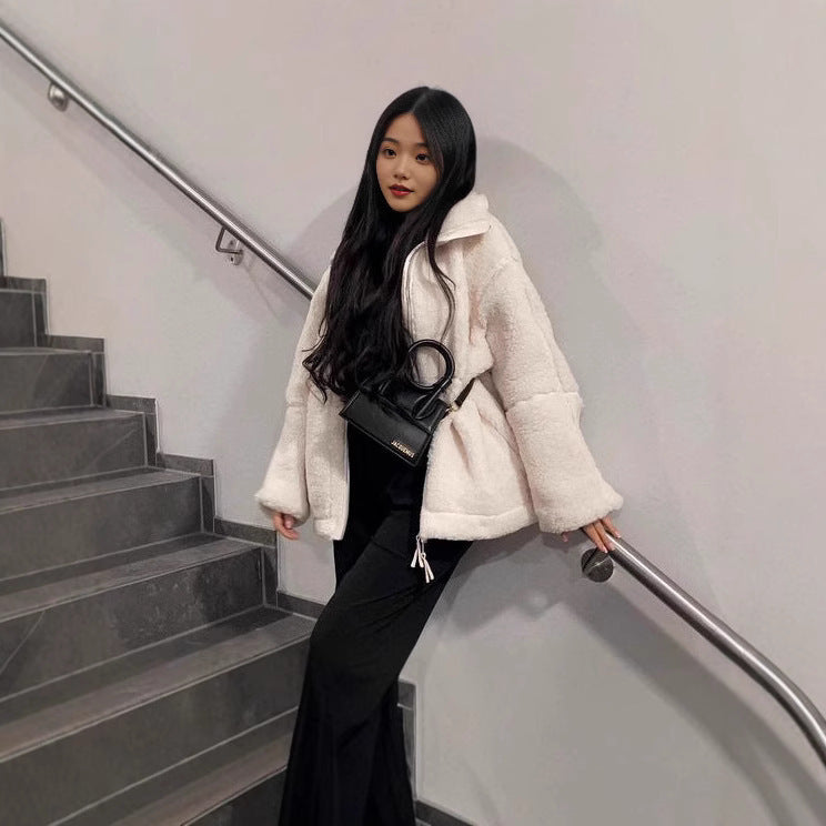 Lena - Polarowa kurtka oversize