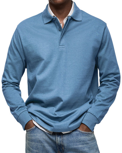 Ethan – Casual Long Sleeve Polo Sweatshirt for Men