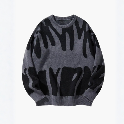 Mateo – Abstract Pattern Knit Jumper Menswear