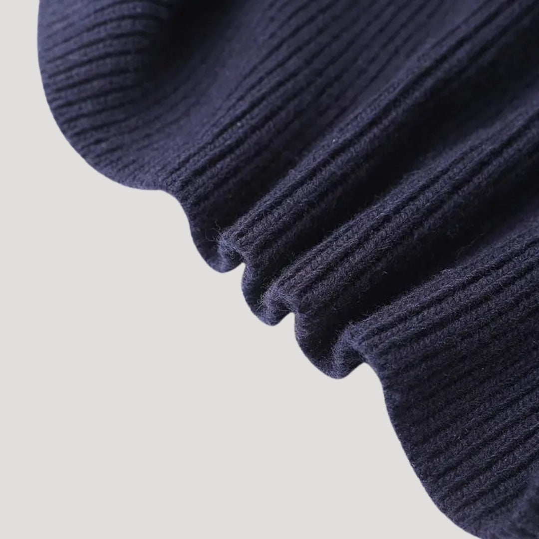 Lydia – Knit-Denim Hybrid Button-Up Cardigan for Women