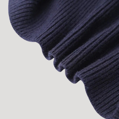 Lydia – Knit-Denim Hybrid Button-Up Cardigan for Women