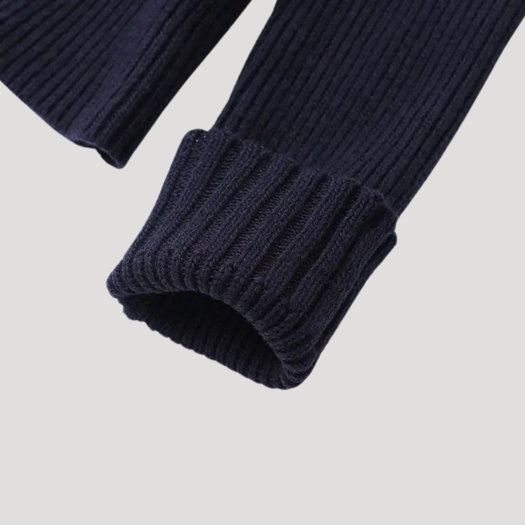 Lydia – Knit-Denim Hybrid Button-Up Cardigan for Women