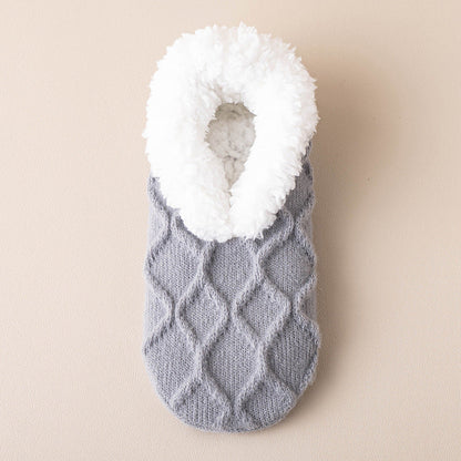 Ruby – Sherpa-Lined Knit Slipper Socks