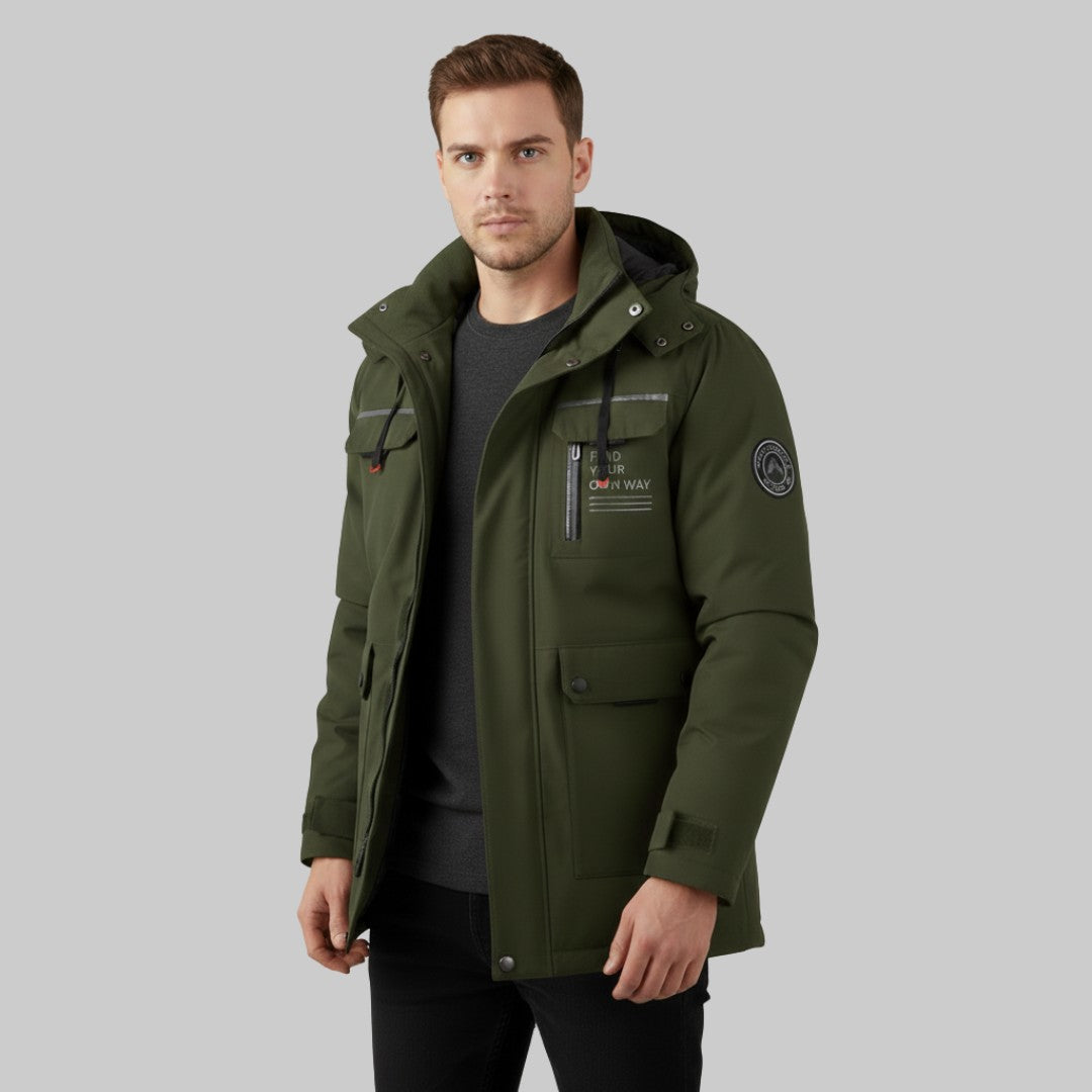 Oliver – Hooded Utility Winter Parka for Men