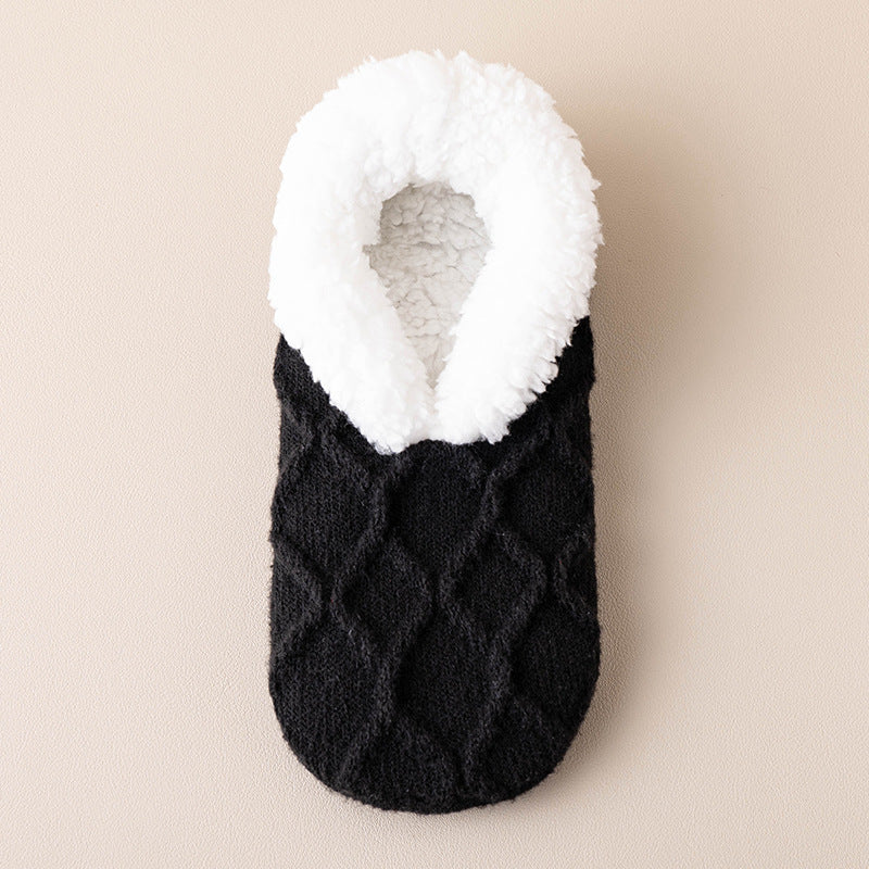Ruby – Sherpa-Lined Knit Slipper Socks