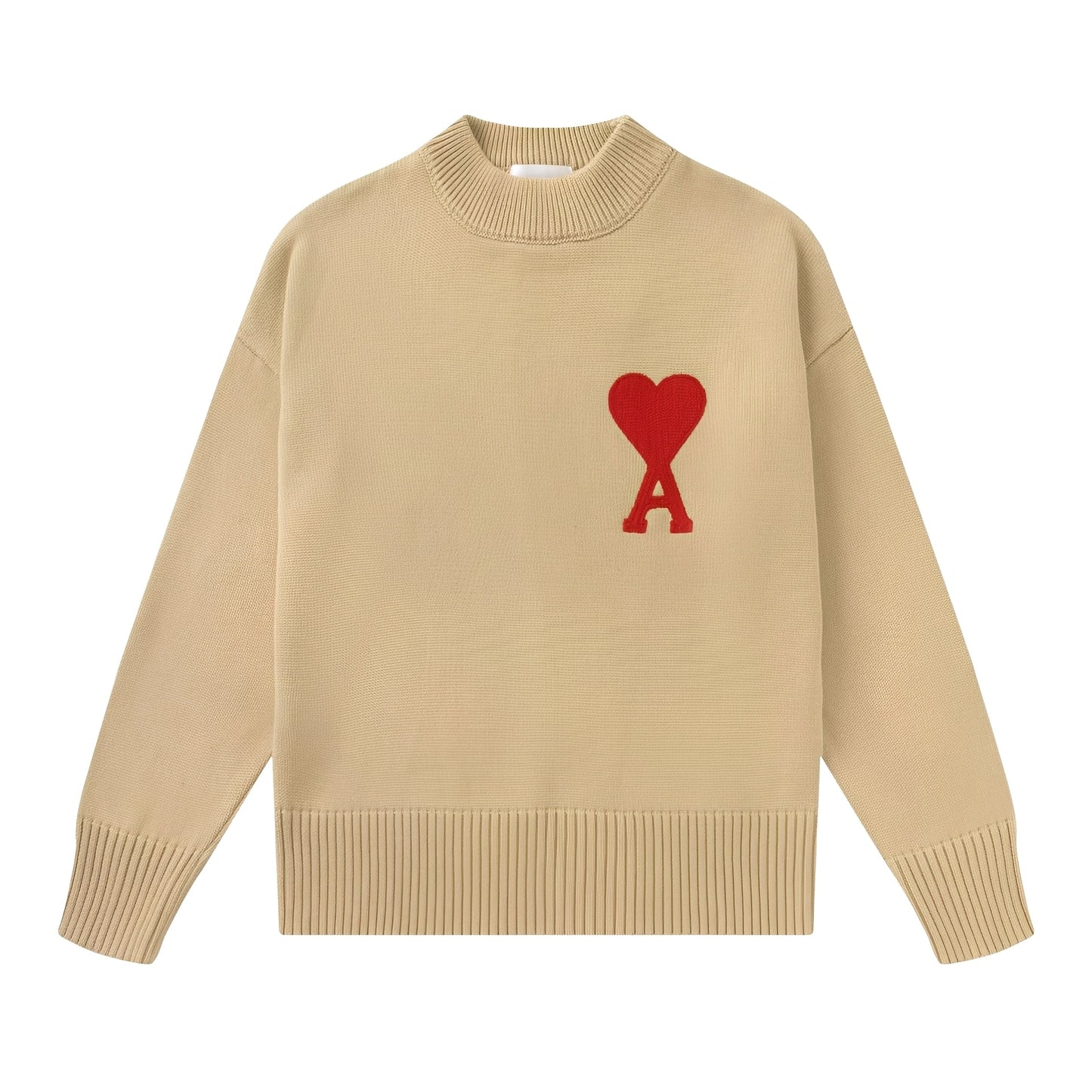 Amour - Unisex sweter dzianinowy z sercem