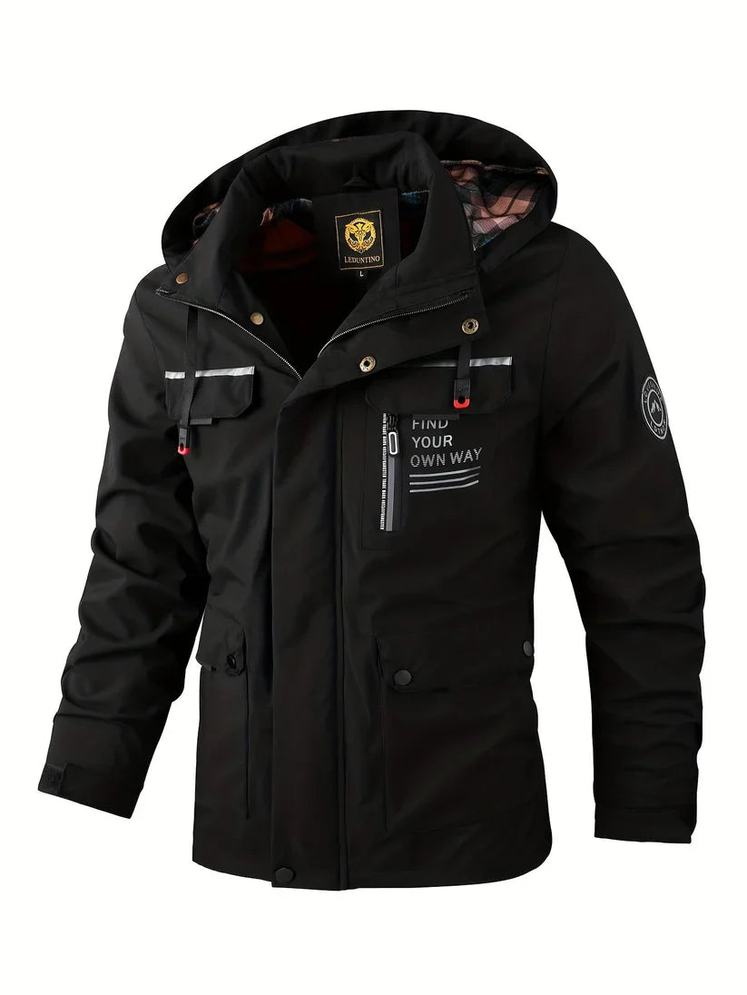 Logan – Outdoor Utility Hooded Winter Jacket for Men