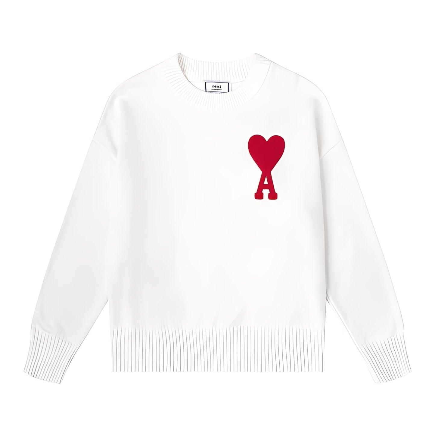 Amour - Unisex sweter dzianinowy z sercem