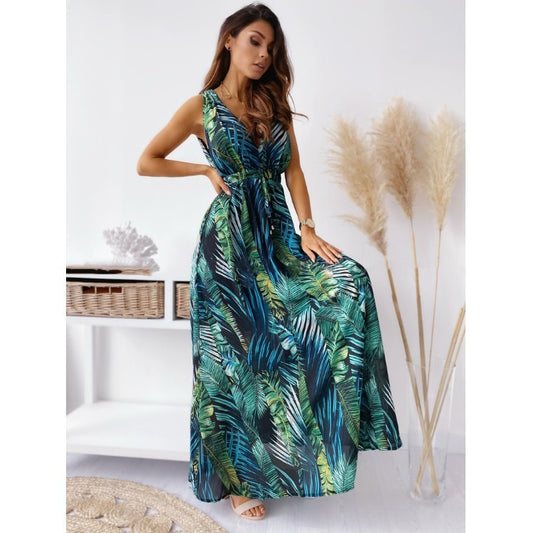 Natalia - Sukienka maxi w kwiaty