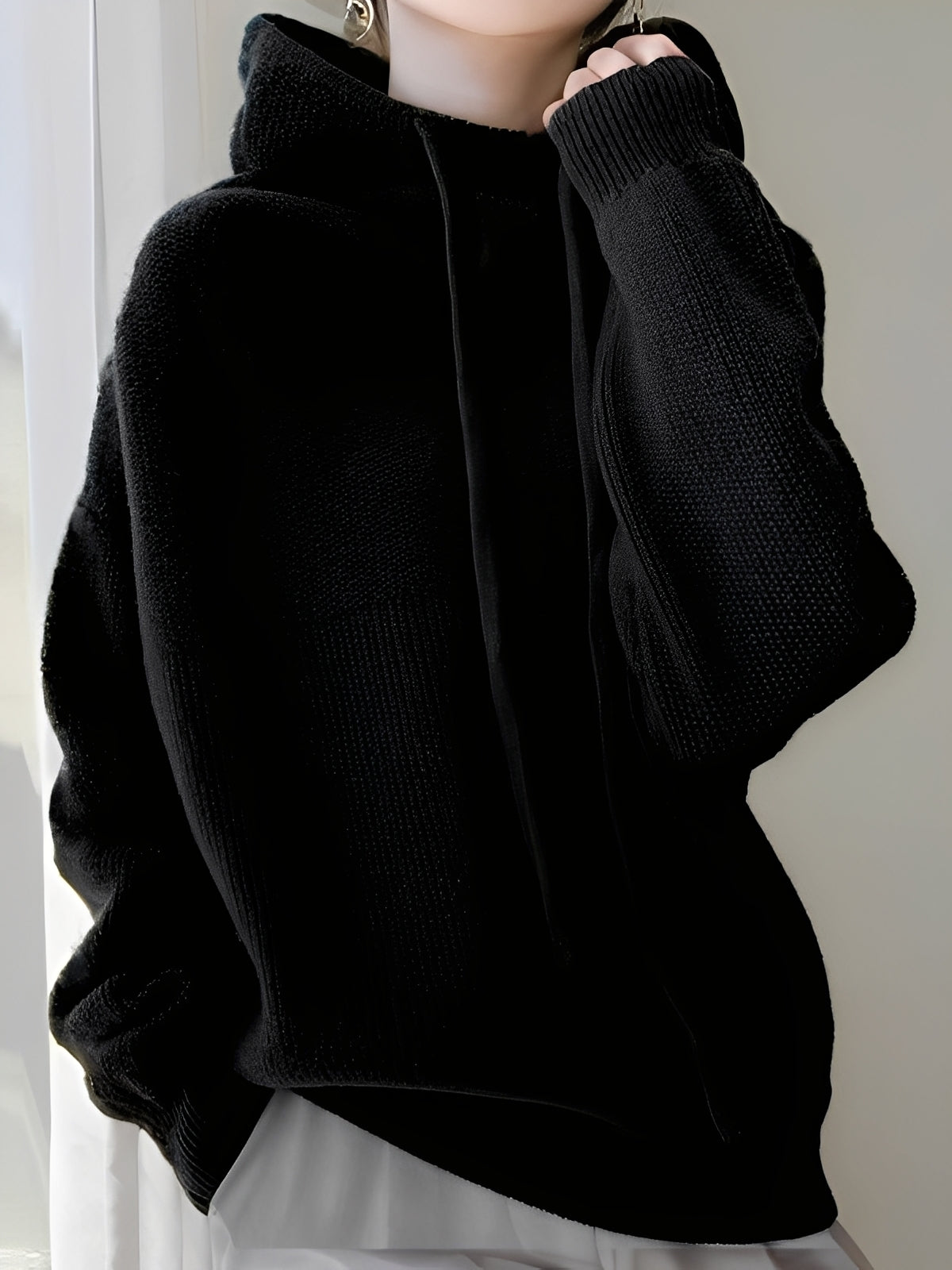 Lea – Miękki Sweter z Szerokim Golfem Damski