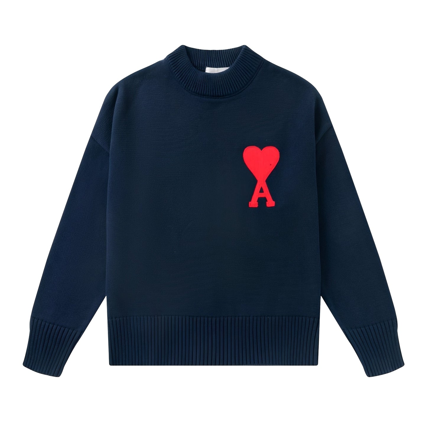 Amour - Unisex sweter dzianinowy z sercem