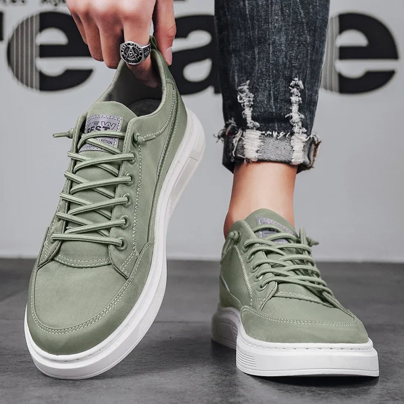 Héctor - Zapatillas de hombre deportivas con suela gruesa