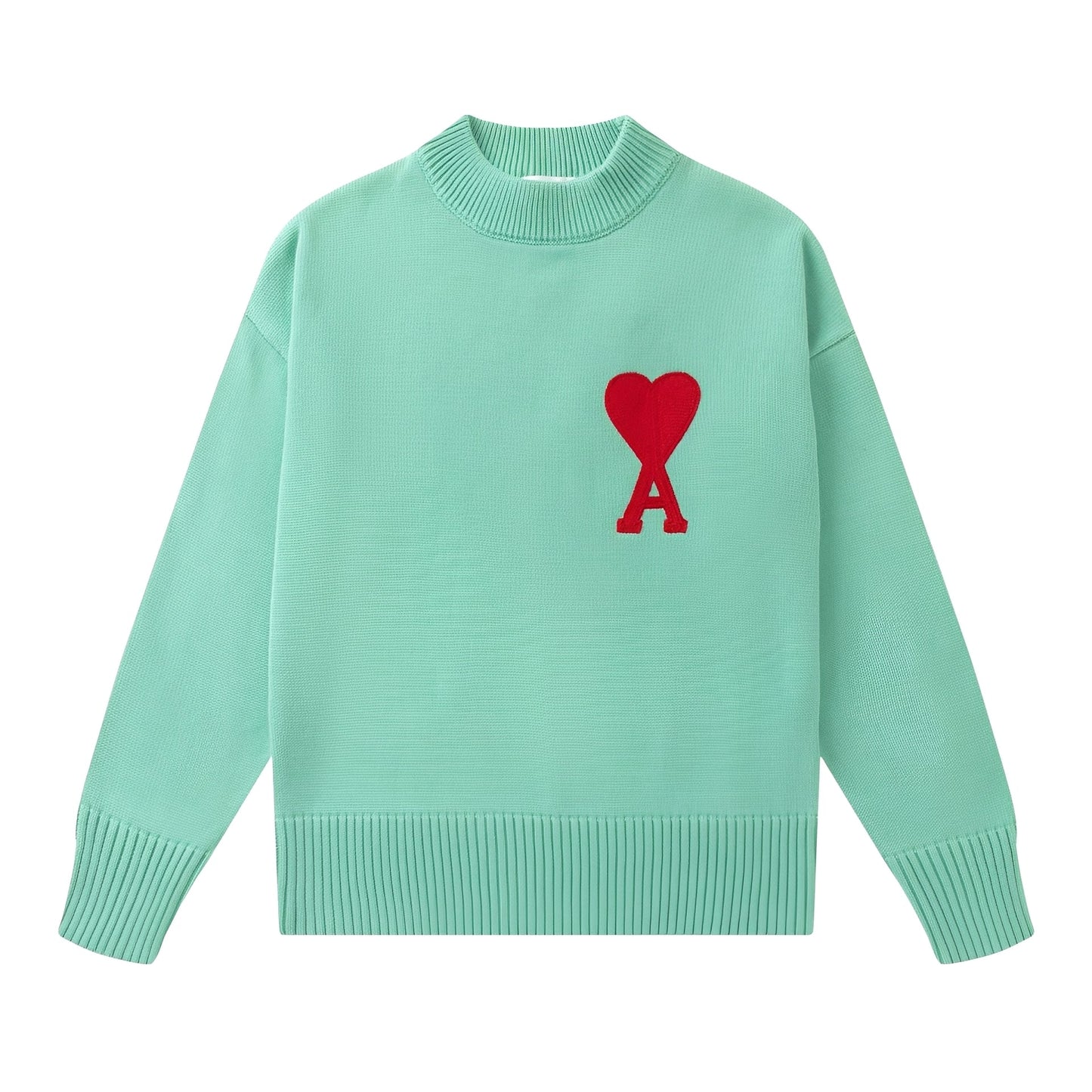 Amour - Unisex sweter dzianinowy z sercem