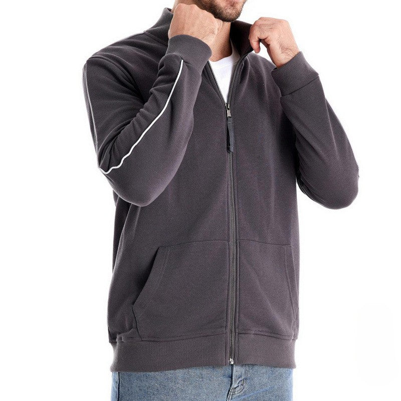 Ethan – Full-Zip Stand Collar Sweatshirt
