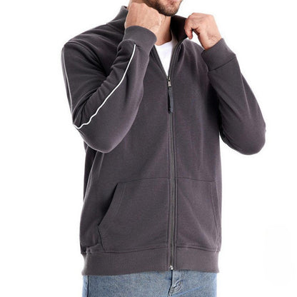 Ethan – Full-Zip Stand Collar Sweatshirt