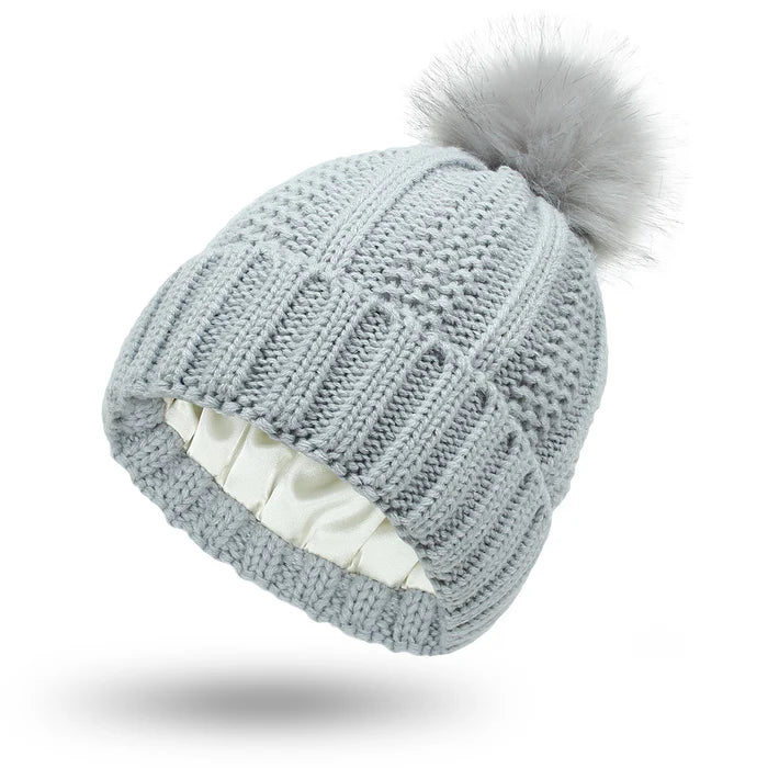 Chloe – Knit Pom-Pom Winter Beanie for Women