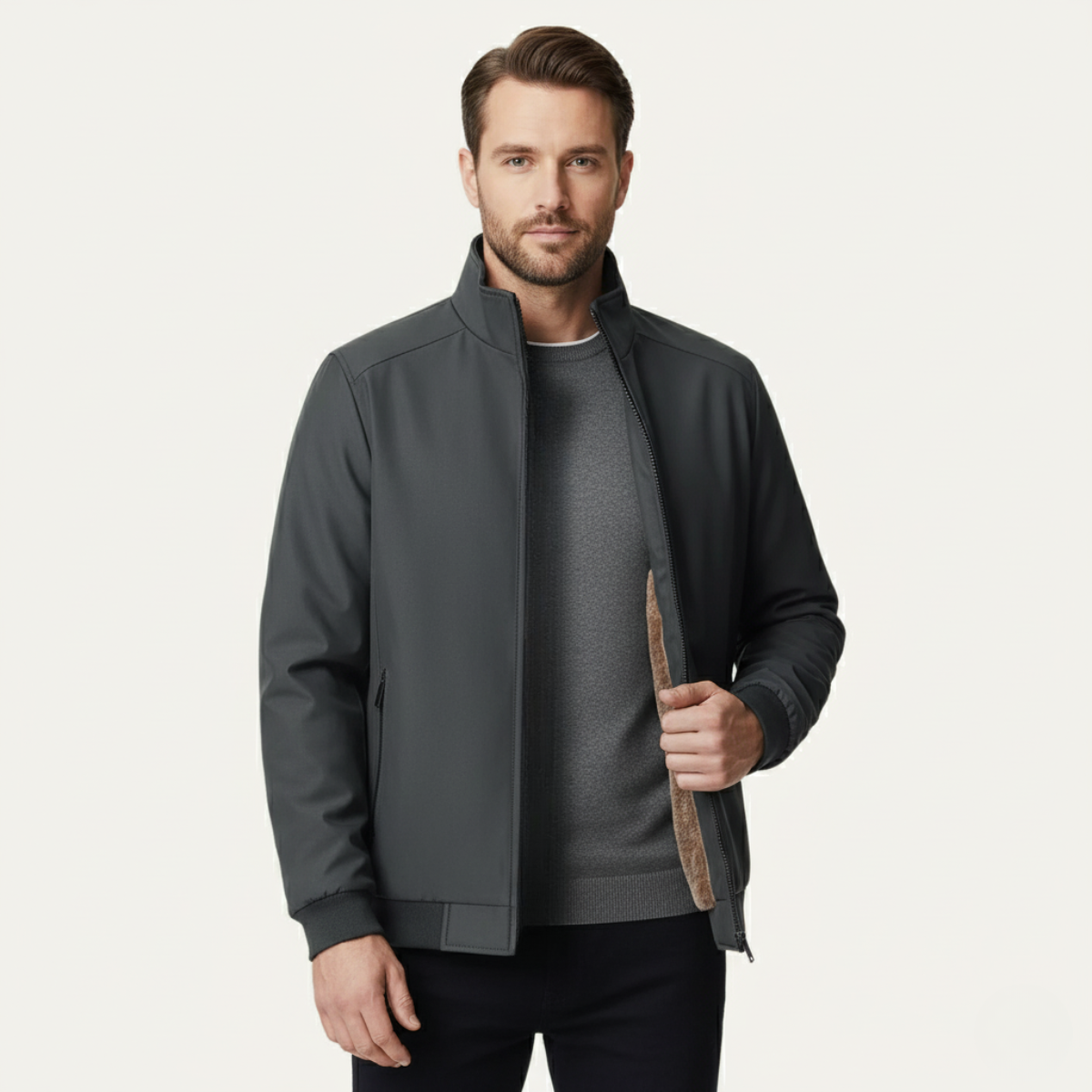 Mateo – Insulated Zip-Up Mens Winter Jacket